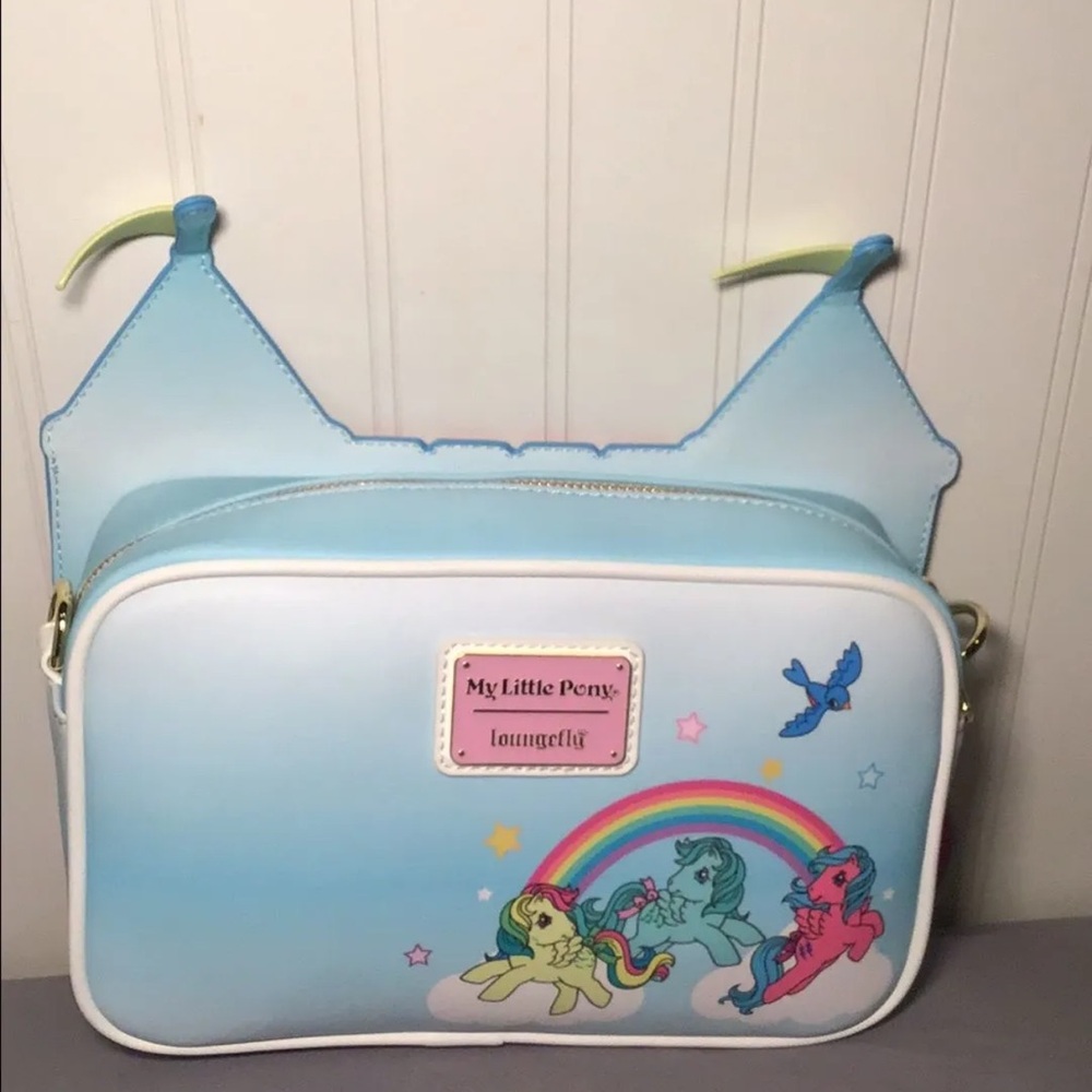 NWT Loungefly My Little Pony Castle Bag Crossbody Collectible - Picture 3 of 5